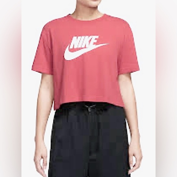 Nike Women's Cropped Essential Logo Tee - Picture 5 of 5